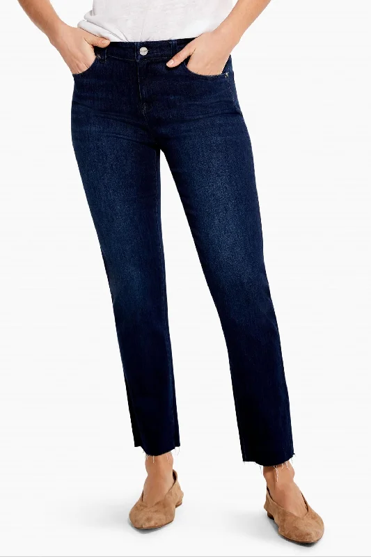 Mid Rise Straight Ankle Jean In Twilight