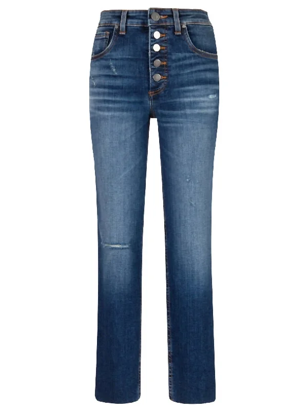 Rachael High Rise Mom Jeans In Blue