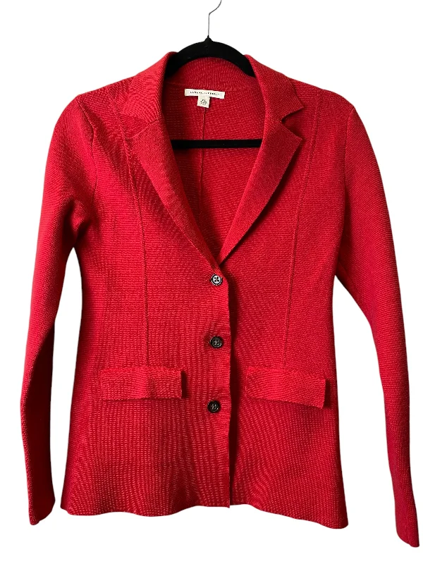 Sweater Cardigan By Banana Republic In Red, Size: Xs