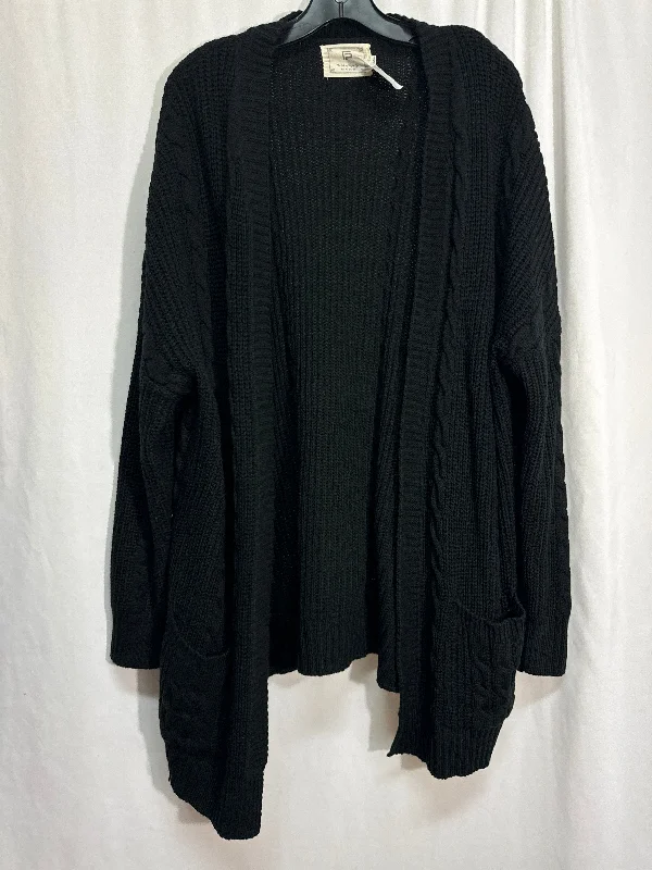 Sweater Cardigan By Clothes Mentor In Black