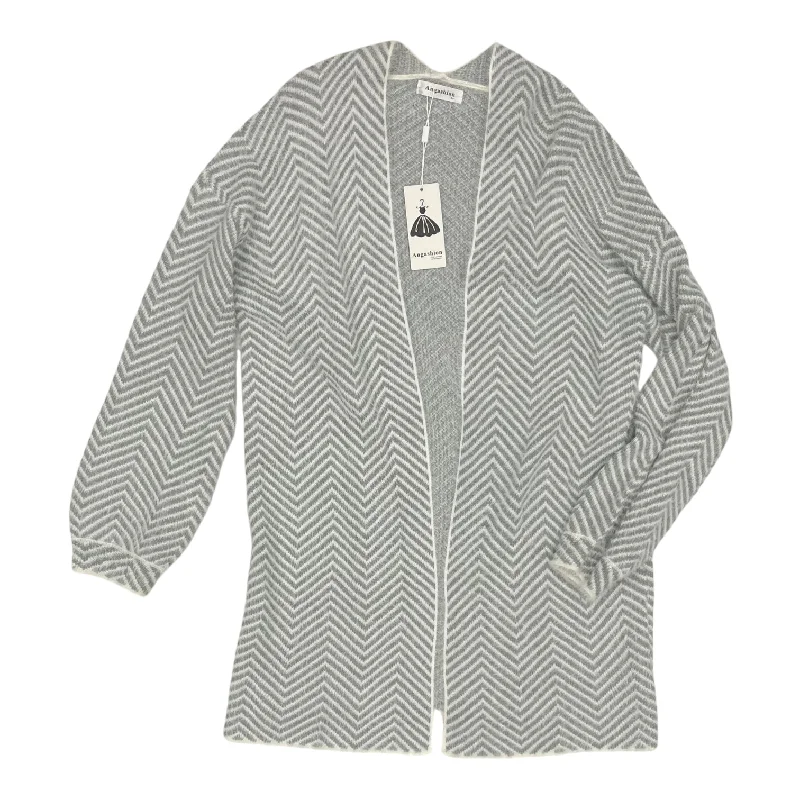 Sweater Cardigan By Clothes Mentor In Grey, Size:L