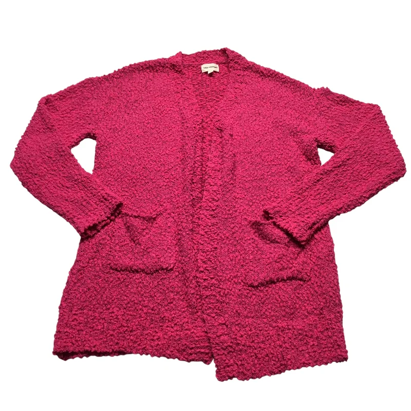 Sweater Cardigan By Clothes Mentor In Pink, Size: M