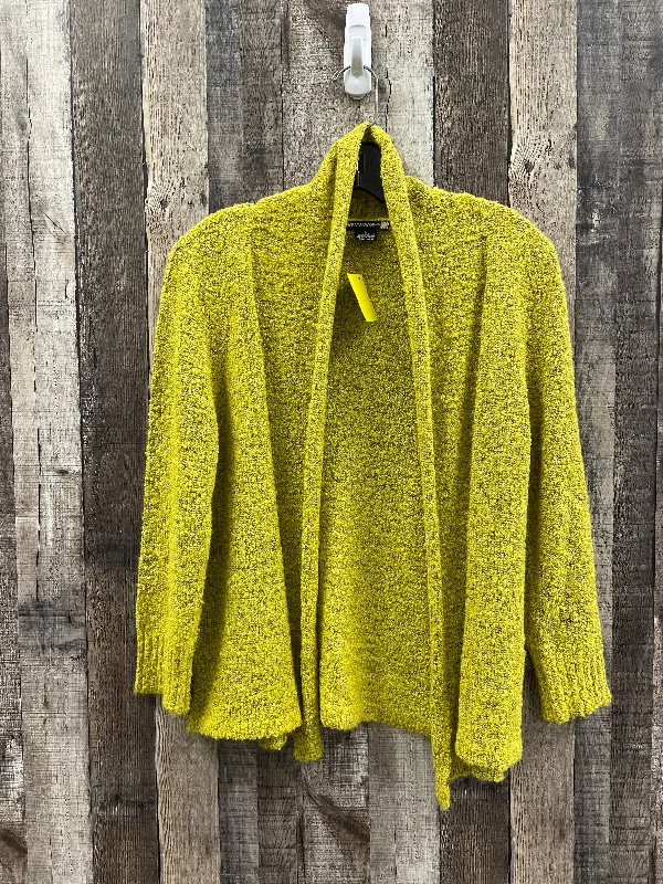 Sweater Cardigan By Cme In Gold, Size: L