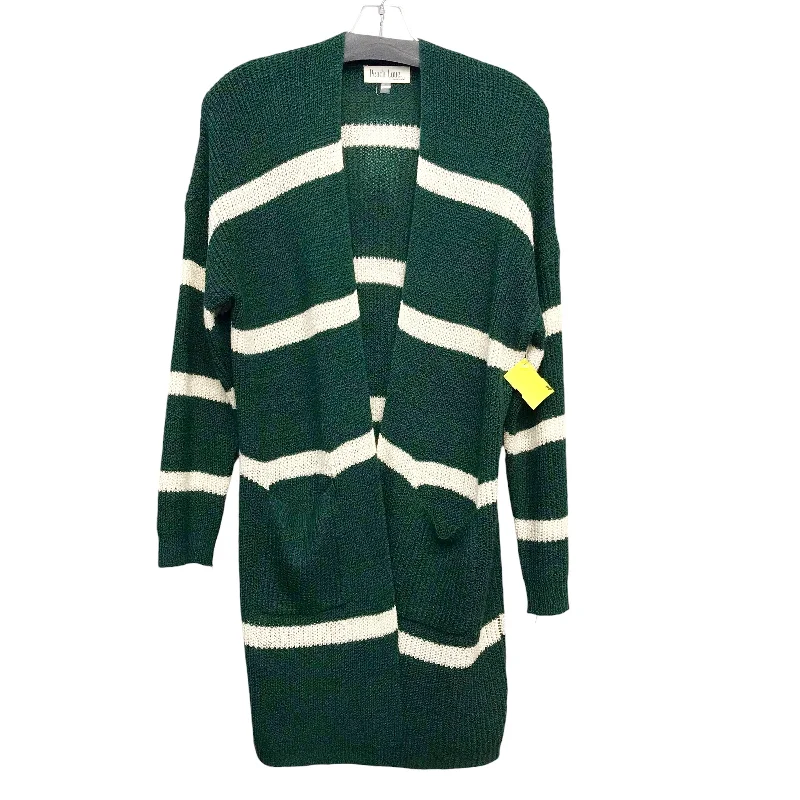 Sweater Cardigan By Peach Love In Green, Size:S