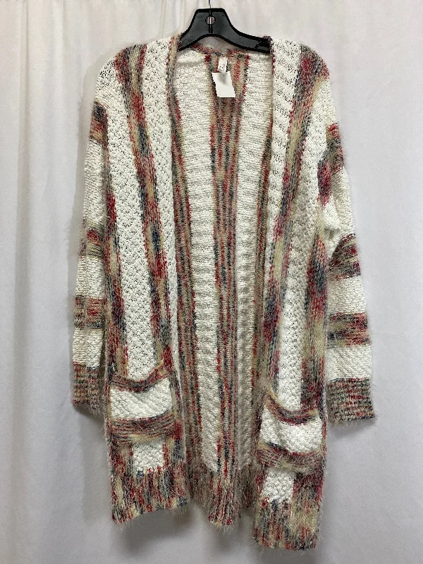 Sweater Cardigan By Cmf In White, Size: S