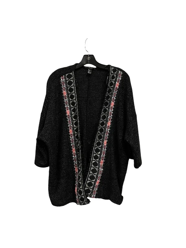 Sweater Cardigan By Forever 21 In Black, Size: S