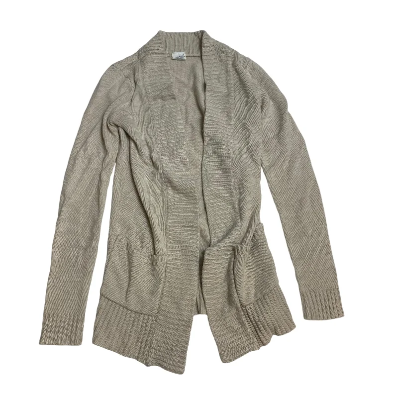 Sweater Cardigan By Full Tilt In Tan, Size: Xs