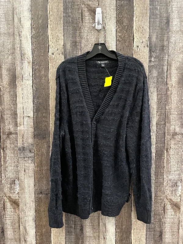 Sweater Cardigan By International Concepts In Black, Size: Xl