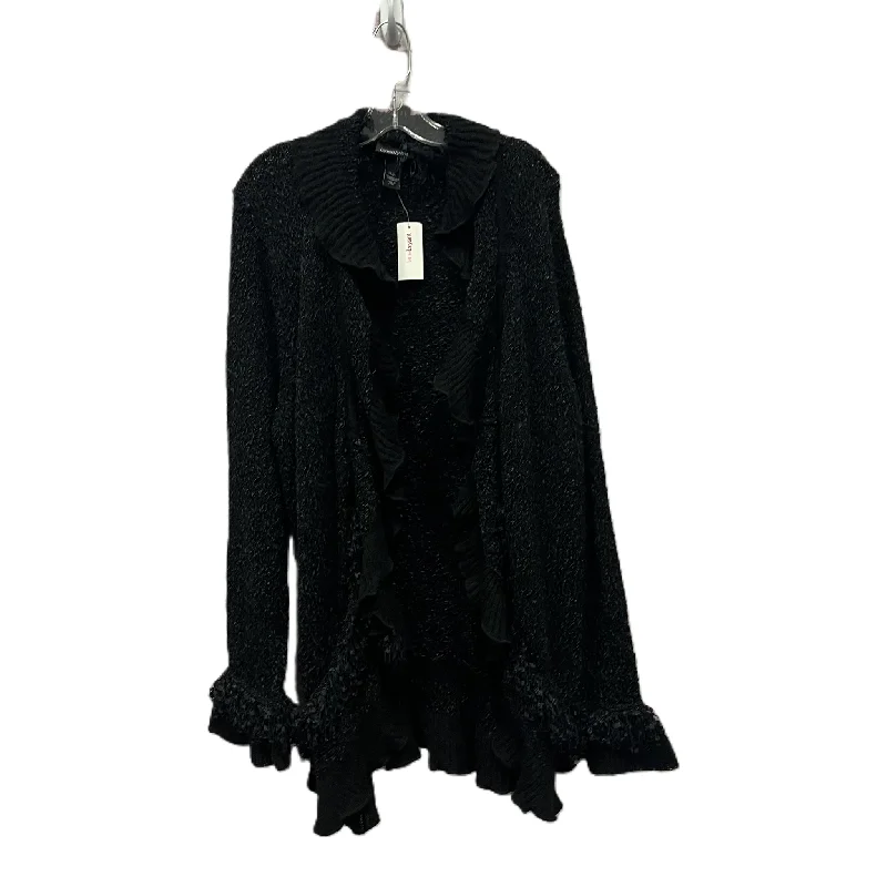 Sweater Cardigan By Lane Bryant In Black, Size: 2x