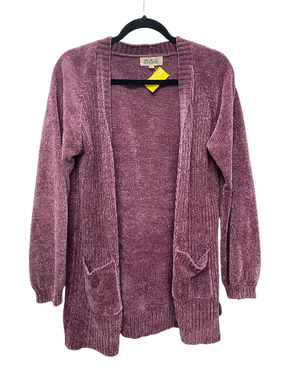 Sweater Cardigan By Listicle In Purple, Size: M