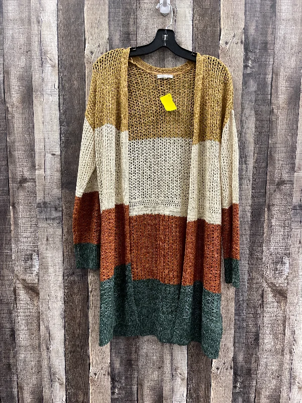 Sweater Cardigan By Maurices In Multi-colored, Size: L