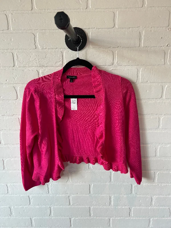 Sweater Cardigan By Talbots In Pink, Size: S