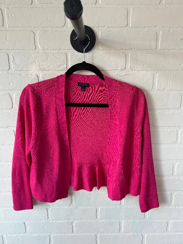 Sweater Cardigan By Talbots In Pink, Size: S