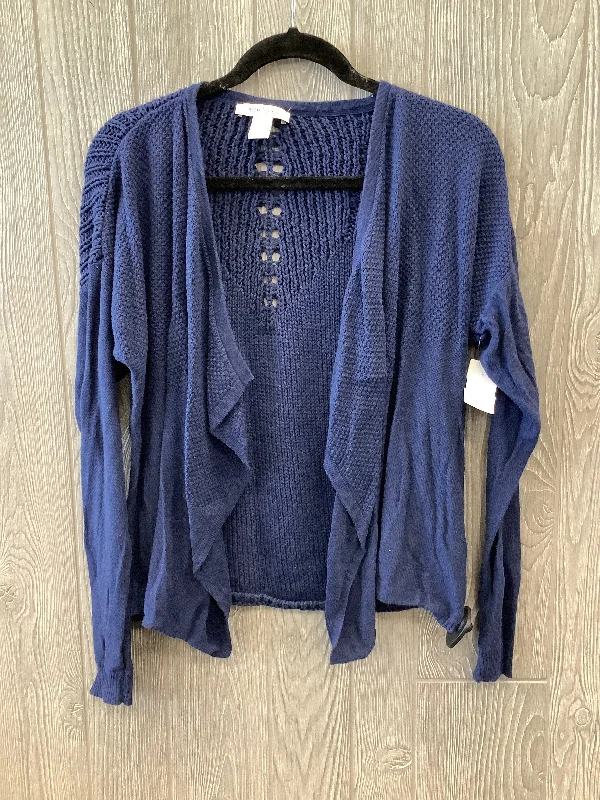 Sweater Cardigan By White House Black Market In Navy, Size: M