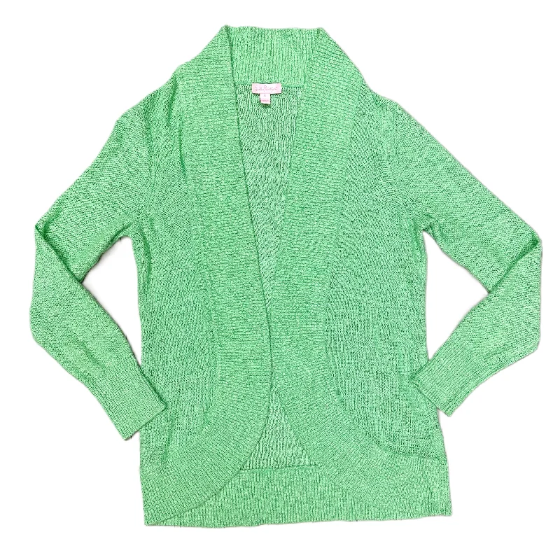 Sweater Cardigan Designer By Lilly Pulitzer In Green, Size: L